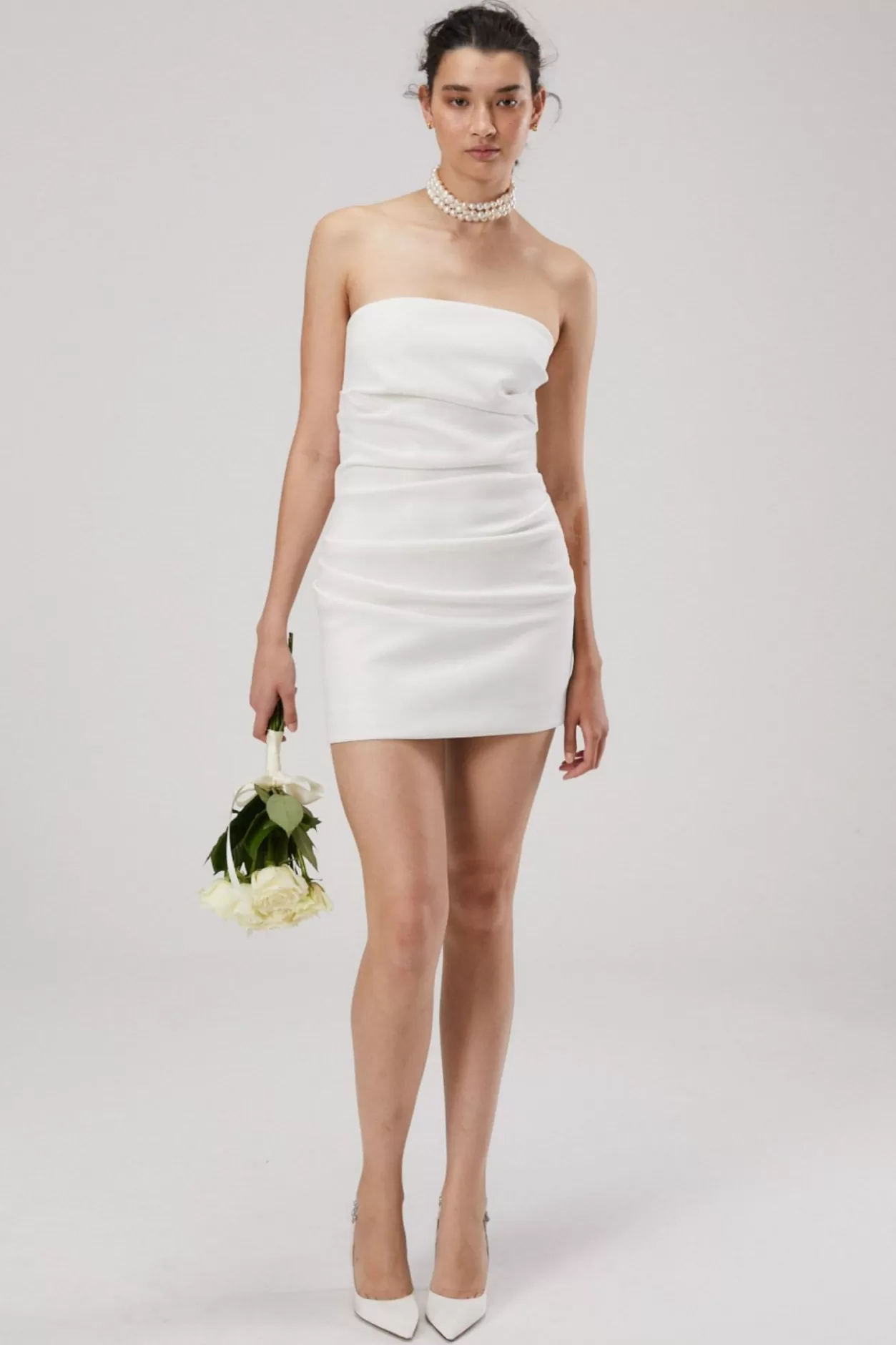 Wedding*MISHA Alston Bonded Crepe Mini Dress