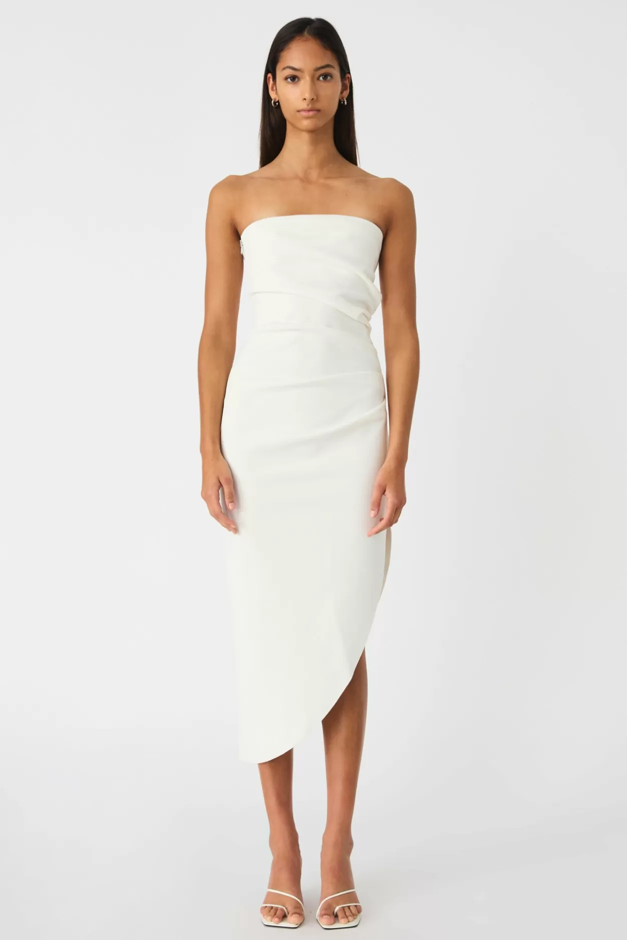 Dresses*MISHA Audrina Bonded Crepe Midi Dress