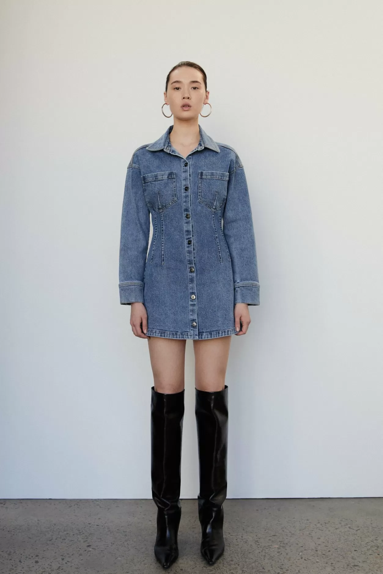 Dresses*MISHA Javier Denim Mini Dress