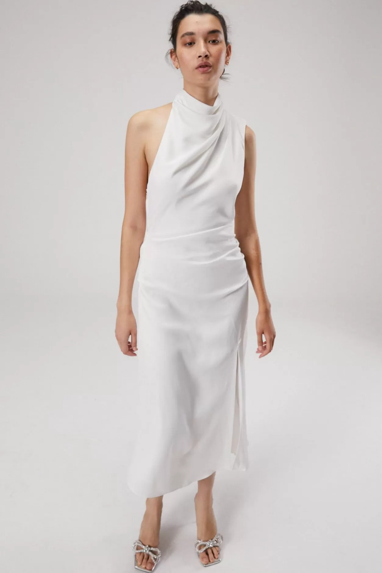 Wedding*MISHA Robbia Satin Midi Dress