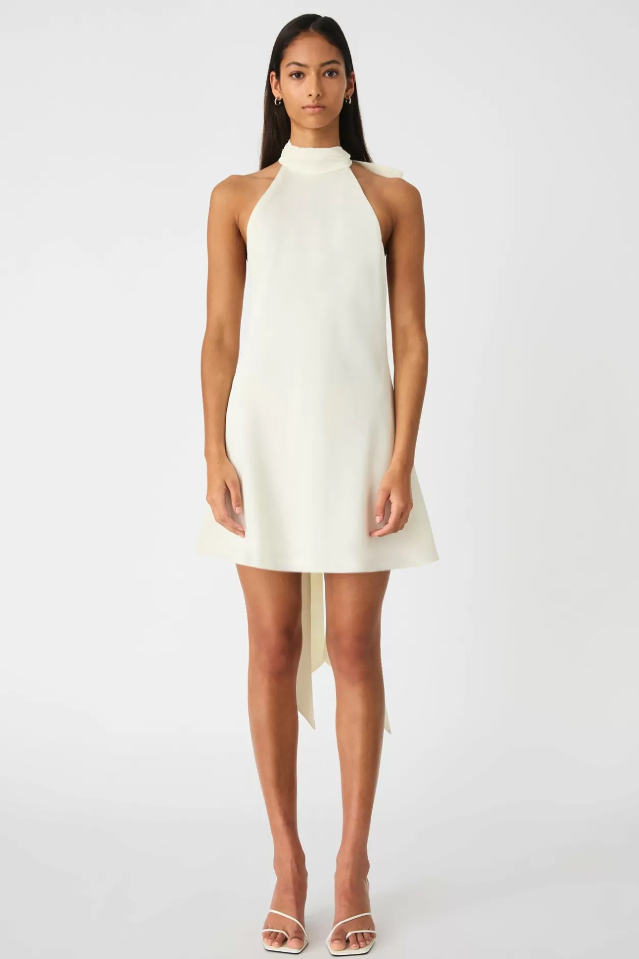 Wedding*MISHA Rue Bow Halter Mini Dress