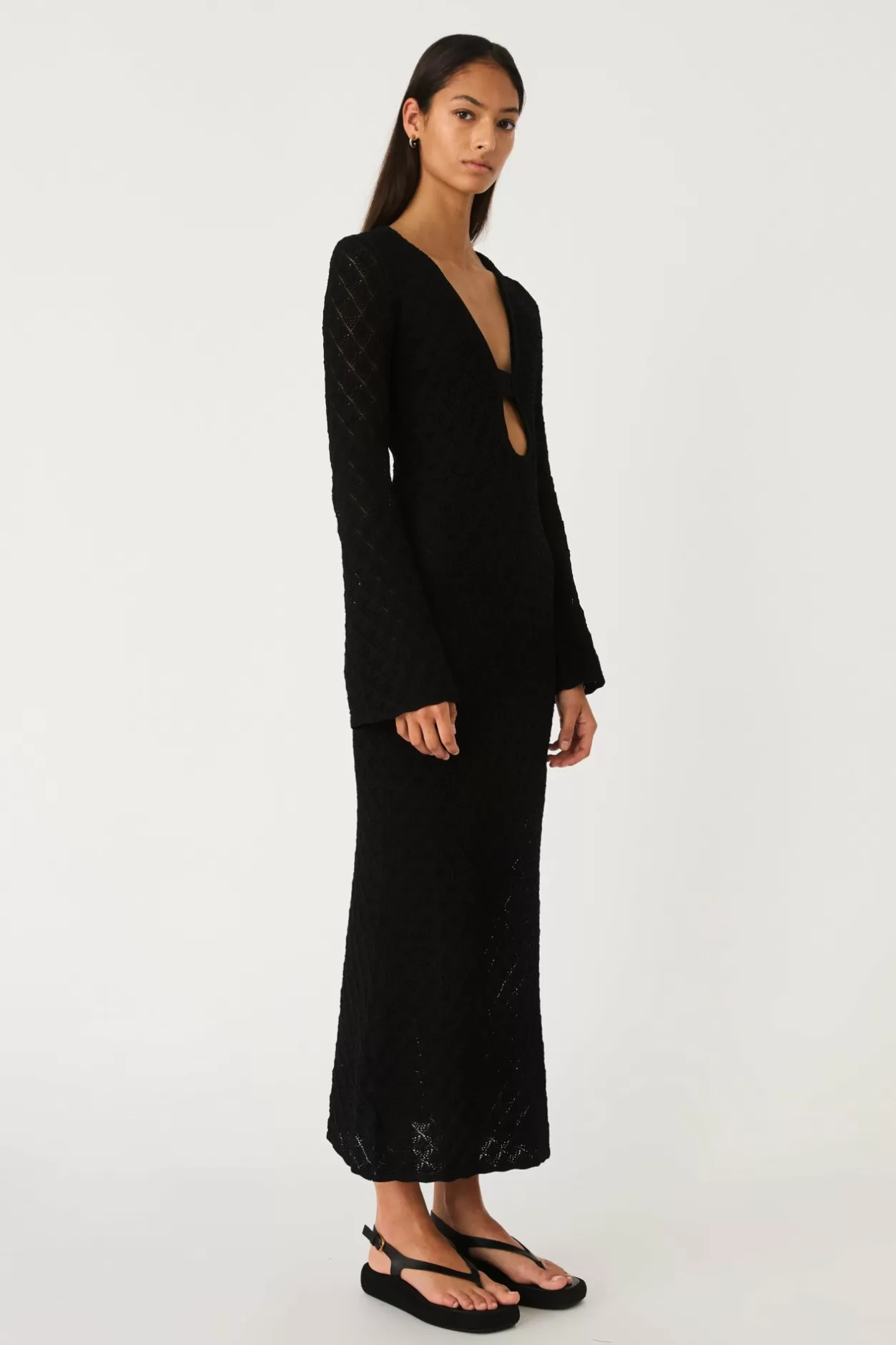 Swim Cover Ups*MISHA Winona Pointelle Midi Dress